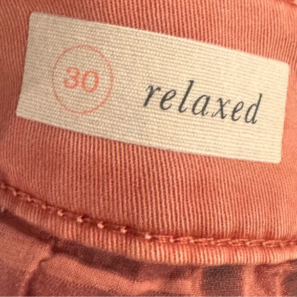 Anthropologie Pants Women’s Size 30 Pink Chino Straight Flat Front Side Stripe - Picture 8 of 11